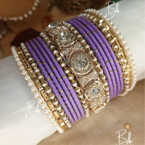 Nilofer - Wide Kara Party Bangles Set