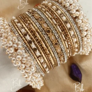 Nagma – Premium Festive Bridal Bangles Metal Set