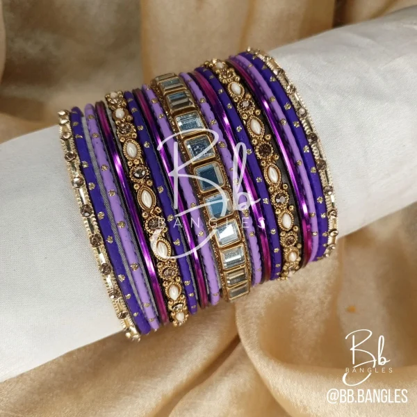 Make an unforgettable statement with the Sultana set. This premium stack is a masterclass in texture and shine, featuring our signature Mirror Kundan Karas paired with the intricate artistry of Rice Sika work. It’s a bold, high-fashion take on traditional jewelry, making it the perfect choice for a modern bride, a festive Eid look, or an upscale bridesmaid gift.