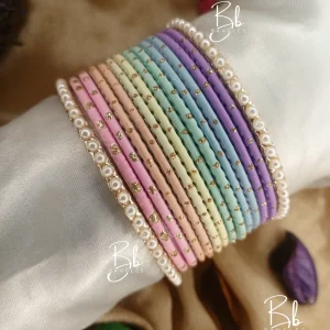 Versatile Wardrobe Essential Pastel dream is our best-selling "must-have" set, The Pastel Dream set is the epitome of soft elegance, designed to be your go-to accessory for any outfit. Featuring a delicate rainbow of muted, powdery tones, this set brings a gentle pop of color that is versatile enough for both day-wear and festive occasions.